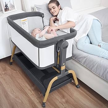 Amazon.com: Jimglo 3 in 1 Baby Bassinet, Bedside Bassinet